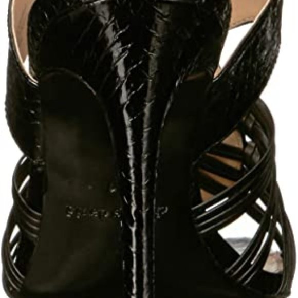 Charles David Womens Vibrant Leather Open Toe Dress Heels 5 - Picture 6 of 7